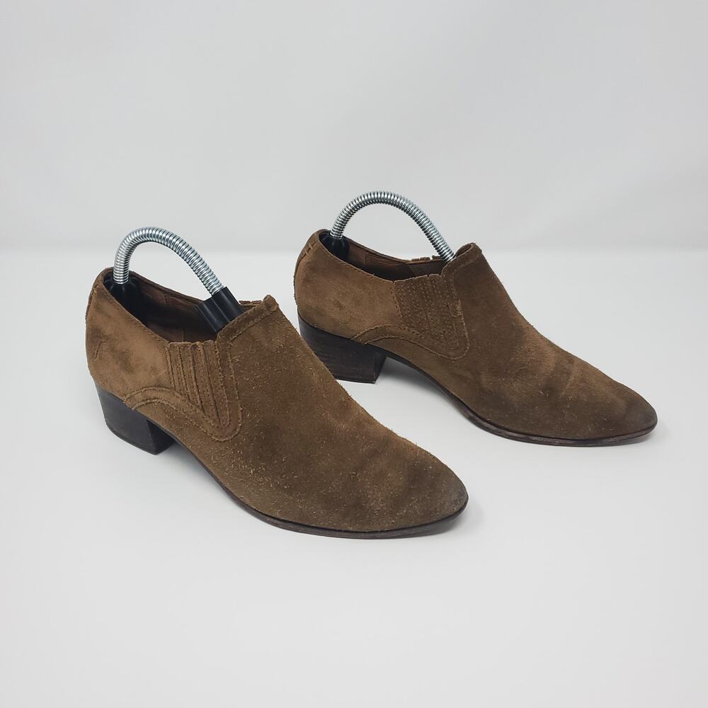 FRYE Eleanor Western Shooties, Chestnut Size 6.5